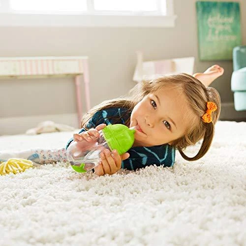 MUNCHKIN gertuvė su šiaudeliu, žalia, 12mėn+, 296ml, 01246301