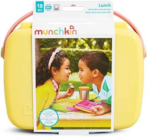 MUNCHKIN priešpiečių dėžutė Bento, 18mėn+, geltona, 1253101