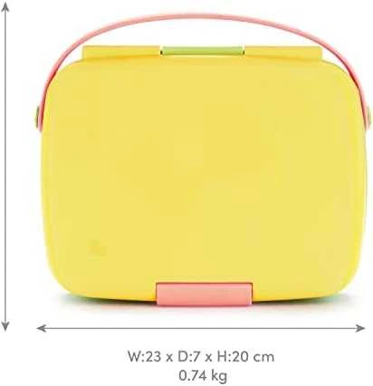 MUNCHKIN priešpiečių dėžutė Bento, 18mėn+, geltona, 1253101