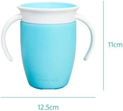 MUNCHKIN mokymosi puodelis MIRACLE 360, mėlynas, 6 mėn+, 207 ml, 90101
