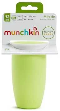 MUNCHKIN puodelis, Miracle 360, žalios spalvos, 12mėn+, 296ml, 01244502