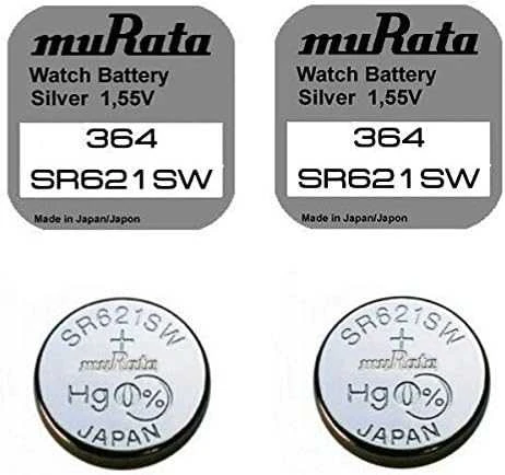 Baterija - Murata 364 (SR621SW) Sidabro Oksidas 1.55V 10 Vnt.