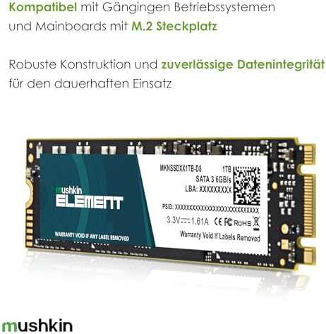 Mushkin Element NVMe SSD, PCIe 3.0 M.2 Typ 2280 – 1 TB