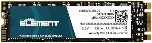 Mushkin Element NVMe SSD, PCIe 3.0 M.2 Typ 2280 – 1 TB
