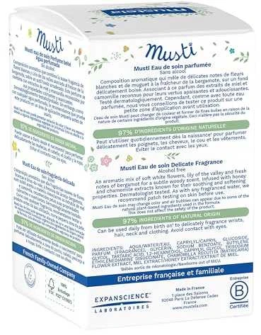 Vaikiškas kvapusis vanduo Mustela Musti Eau De Soin Delicate Fragrance 50ml