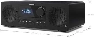 Muzikinis centras „Sharp TOKYO DAB+“ universali „Hi-Fi“ sistema | XL-B720D(BK) | AUX įvestis | „Bluetooth“ | CD grotuvas | FM radijas