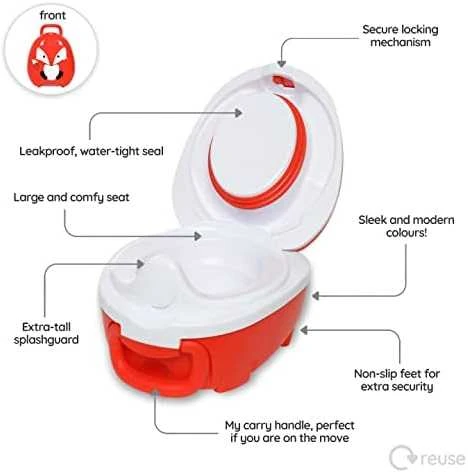 Mokomasis nešiojamas naktipuodis My Carry Potty, mėlyna pastelė