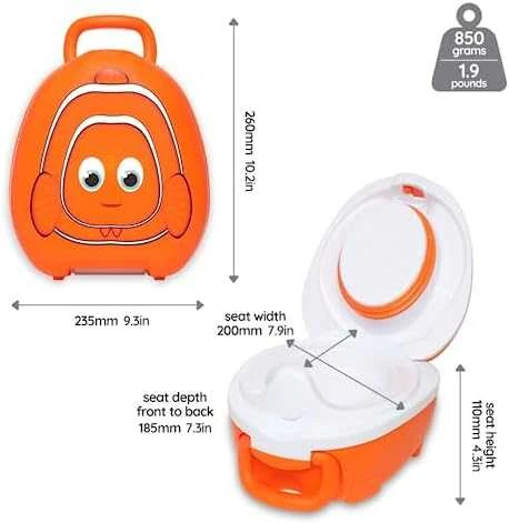Mokomasis nešiojamas naktipuodis My Carry Potty, mėlyna pastelė