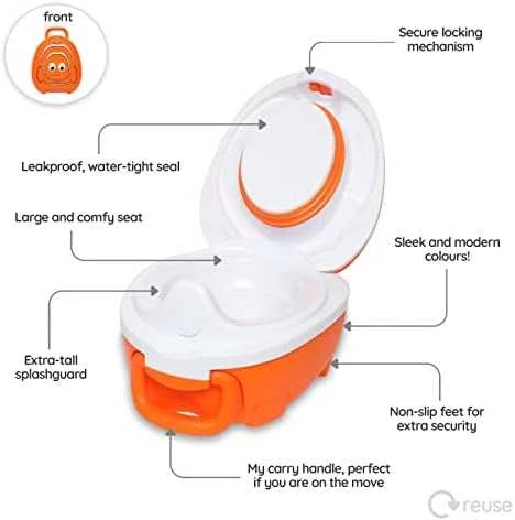 My Carry Potty Mokomasis nešiojamas naktipuodis, Švelniai rausvas