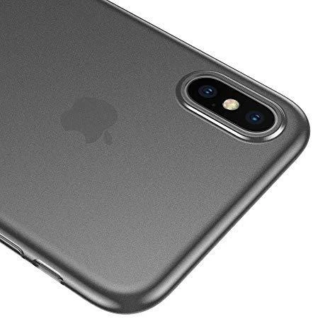 Dėklas Baseus Baseus Wing Case itin plonas dėklo dangtelis, skirtas iPhone XS Max juoda permatoma (WIAPIPH65-E01)