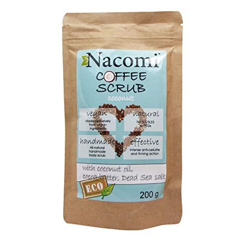 Nacomi Natural Vegan Body Scrub Coconut Cake – Pflegendes Körperpeeling, 200 G, Mit Himmlischem Duft