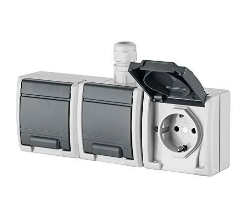 ANT TINKO MONTUOJAMAS TRIGUBAS LIZDAS AQUANT-G3/EPN 230 V AC 16 A IP65 Elektro-Plast
