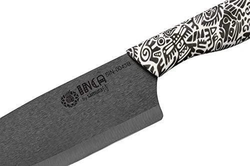 Sia Samura Latvija Keraminis Peilis nakiri 16,5cm „INCA" juodas