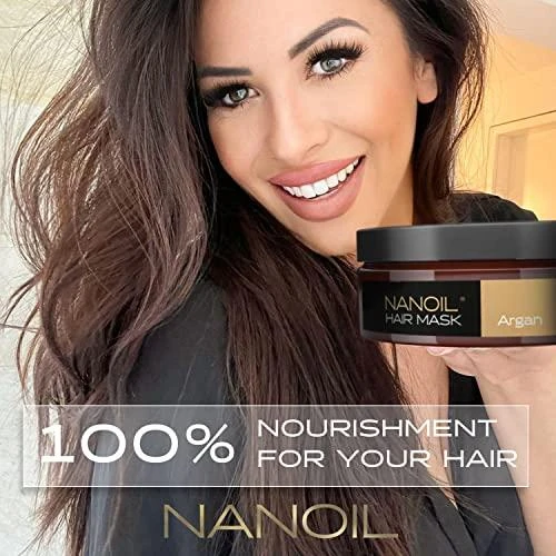 NANOIL plaukų kaukė su marokietiškuoju arganu 300 ml