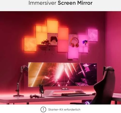 „Nanoleaf Blocks“ tekstūruotų didelių kvadratų papildomas rinkinys (2 panelės) | 16 mln. spalvų