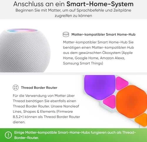 Nanoleaf Essentials Smart A60 lemputė E27 Matter 9W 806Lm RGBCW 2700-6500K, 3vnt pakuotė | E27 | 8,5 W | RGBCW | Bluetooth, siūlai