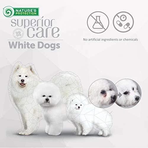 NATURE'S PROTECTION SUPERIOR CARE Baltas Dogs begrūdis su balta žuvimi Adult Small and Mini Breeds, suaugusių mažų ir labai mažų veislių šunų begrūdis sausas pašaras su balta žuvimi, 10 kg