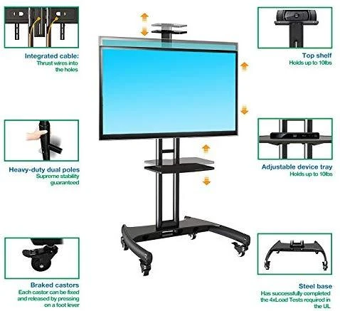 TV laikiklis ant ratų NB AVA1500-60-1P 32-75"