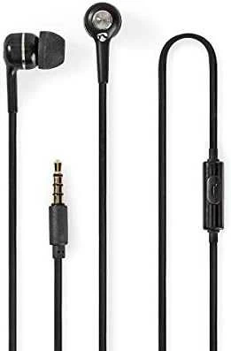 Nezatříděno Nedis Ausinės laidinės su 3.5 mm kištuku ir mikrofonu, baltos