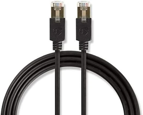 Nedis Cat 6 kabelis | RJ45 jungtis | RJ45 jungtis | F/UTP | 15,0 m apskritimas | LSZH / PVC | Antracitas | Pakuotė su peržiūros langeliu