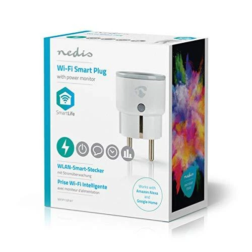 Nedis WLAN Smartplug (WIFIP110FWT) - Energieüberwachung, 10 A