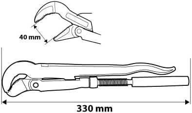 Neo Tools Neo Klucz do rur typ ''S'' 330mm 1'' (02-121)