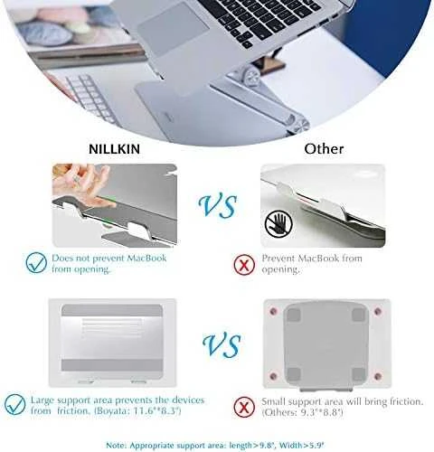 Reguliuojamas stovas monitoriui / nešiojamam kompiuteriui Nillkin ProDesk (pilkas)