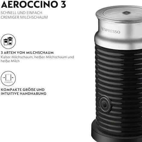Kavos apar.Nespresso whisk Aeroccino 3 juodas