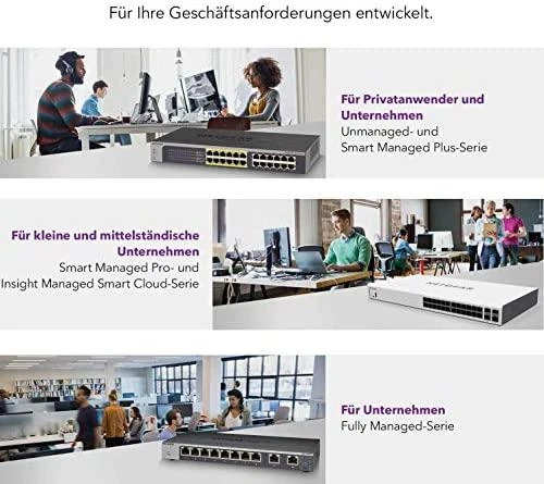 Šakotuvas Netgear Switch GS516PP (GS516PP-100EUS) (GS516PP100EUS)