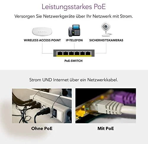 Šakotuvas Netgear Switch GS516PP (GS516PP-100EUS) (GS516PP100EUS)