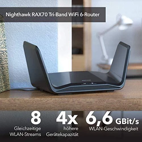 NETGEAR Nighthawk AX8 Maršrutizatorius (RAX70-100EUS)