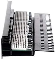 NETRACK 104-08 patch panel 19inch 24-jungtys kat. 6 UTP su lentyna