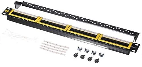 NETRACK 104-06 Netrack patch panel 19 24-jungtys kat. 6 UTP, su lentyna