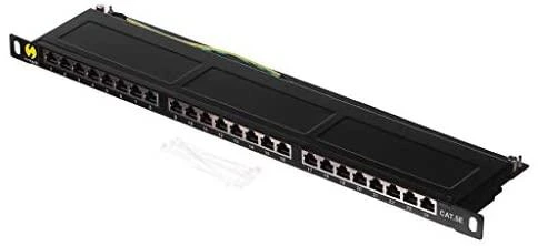 NETRACK 104-12 patch panel 19inch 24-jungtys kat. 5e FTP 0 5U su lentyna