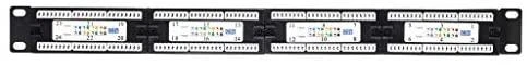 NETRACK 104-05 patch panel 19inch 24-jungtys kat. 5e UTP su lentyna