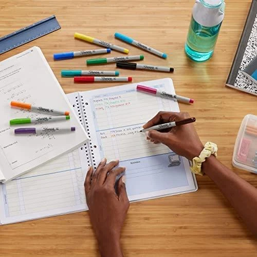 Sharpie Ultra Fine itin ploni standartinių spalvų žymekliai, 4 vnt., 0,5 mm - 1985879