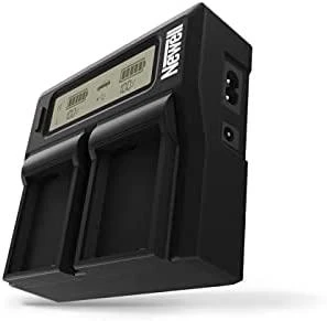 Dviejų kanalų įkroviklis Newell DC-LCD skirtas NP-FW baterijai