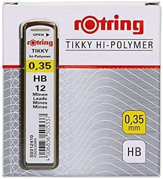 Grafitas pieštukui Rotring TIKKY 0,35 mm HB - S0312410