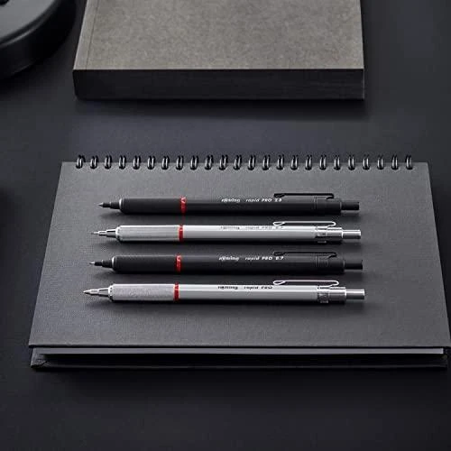 Rotring Rapid Pro profesionalus metalinis rašiklis, juodas 1904292