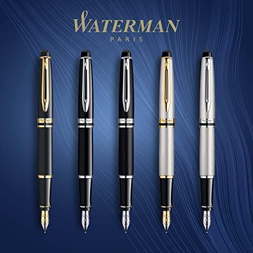Waterman Expert nerūdijančio plieno GT užpildomas plunksnakotis su šratu