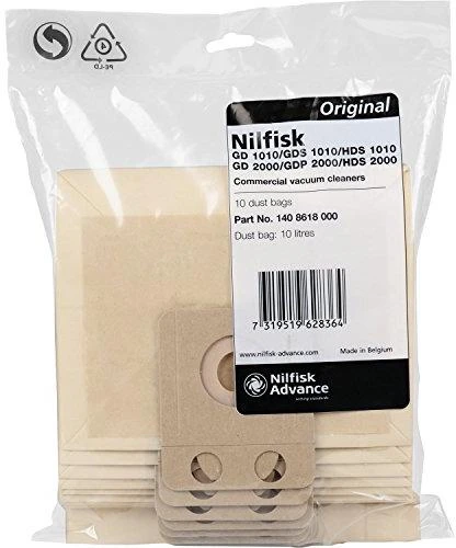 Vienkartiniai dulkių maišai NILFISK Saltix/VP300, 10vnt.