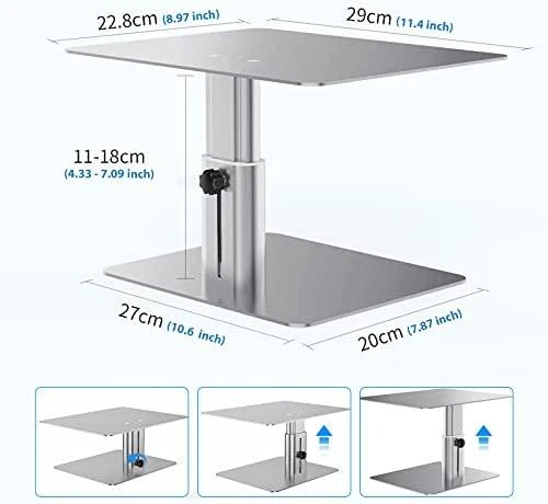 Laikiklis Nillkin HighDesk Adjustable monitoriaus stovas sidabrinės spalvos