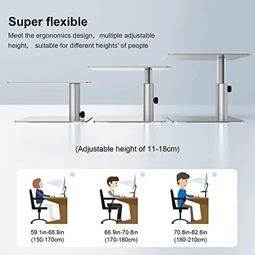 Laikiklis Nillkin HighDesk Adjustable monitoriaus stovas sidabrinės spalvos