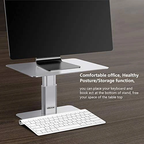 Laikiklis Nillkin HighDesk Adjustable monitoriaus stovas sidabrinės spalvos