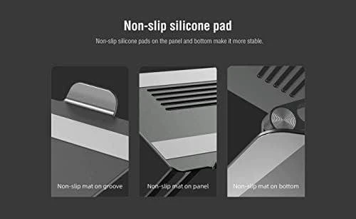 Nillkin ProDesk Adjustable nešiojamo kompiuterio stovas sidabrinės spalvos