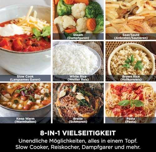 Ninja - Foodi 8-in-1 PossibleCooker skaitmeninis ryžių ir lėtas viryklė MC1101EU - 6 l