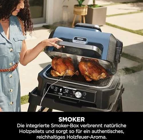 Elektrinis grilis Ninja OG901EU Woodfire Pro Connect XL