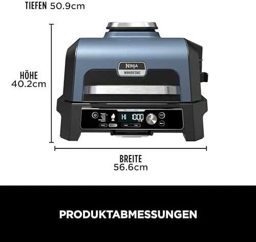 Elektrinis grilis Ninja OG901EU Woodfire Pro Connect XL