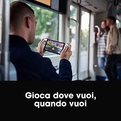 Nintendo Switch OLED konsolė (su Neon Raudona ir Neon Mėlyna Joy-Con)
