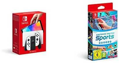 Nintendo Switch OLED konsolė (su baltais Joy-Con)
